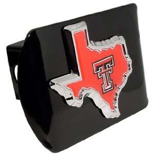    Texas Tech Univ. Hitch Cover (TX shape with color) Automotive
