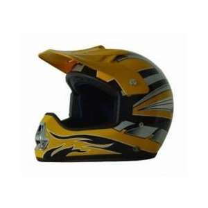  DOT ATV Dirt Bike MX Yellow Motorcycle Helmet Automotive