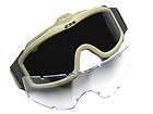 Airsoft USMC 3 mm Goggles Glasses with Fan Function + Free Len Tan