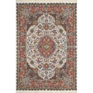   American Home Classic Tabriz Antique Ivory / Rose Oriental Rug Baby