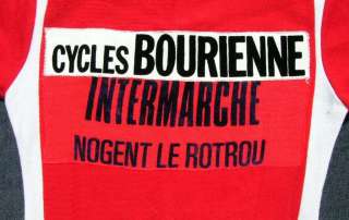 BOURIENNE,RETRO/VINTAGE CYCLING JERSEY, MENS S, FRANCE  