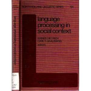 Language Processing in Social Context (North Holland 