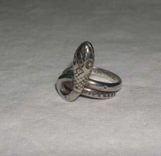 SNAKE RING   STERLING SILVER .925   MEXICO VINTAGE NICE  