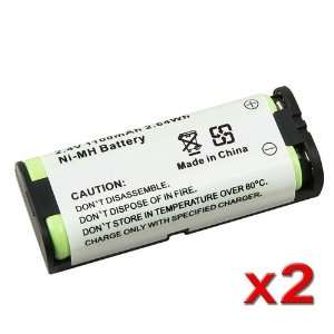  2x 2.4V Ni MH Battery For Panasonic HHR P105 HHRP105 Electronics