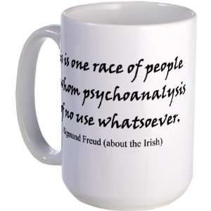  Freud and the Irish Funny Large Mug by  Kitchen 