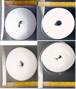 White Twill Tape Cotton 25 Meters Choose Wide 10 12 14 19 22 mm  