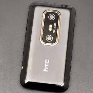  Plastic Case Skin Cover for HTC EVO 3D + DragonCell Premium Clear Film