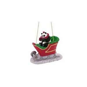  Panda Sleigh Ride Christmas Ornament
