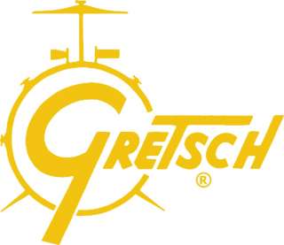 Gretsch Drum Set Logo RUB ON Car Window OUTSIDE Sticker Decal   GOLD