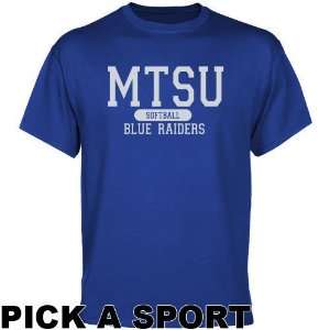  Middle Tennessee State Blue Raiders Custom Sport T shirt 