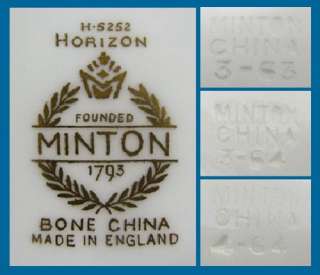 old england minton bone china horizon luncheon plates set of 12