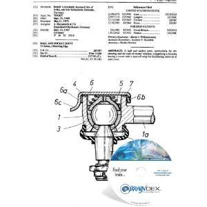  NEW Patent CD for BALL AND SOCKET JOINT 