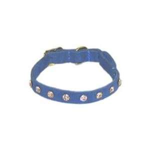    Suede Jewel Safety Collar, Blue (Blue, 3/8 x 9)