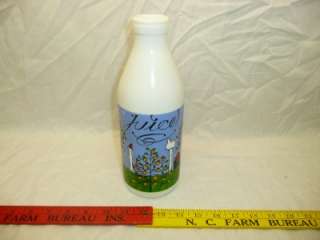   JUICE WATER COLLECTIBLE JUG White milk glass style pitcher old  