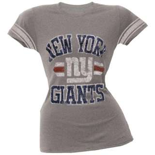 New York Giants   Vintage Logo Juniors Varsity T Shirt  