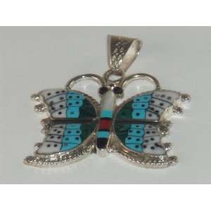 Zuni Nation Jewelry Silver Pendant   PD 0069  Sports 