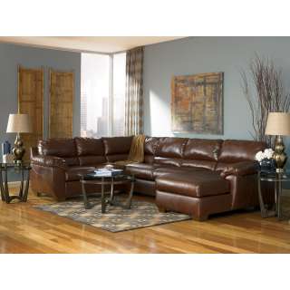 Ashley Durablend Sectional With Right Pressback Chaise Sienna 90000 16 