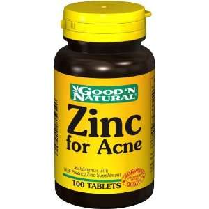  Zinc for Acne 100 Tablets by Good and Natural Everything 