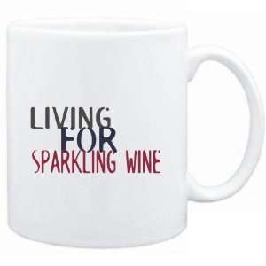 Mug White  living for Sparkling Wine  Drinks Sports 
