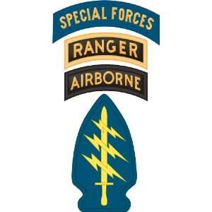 United States Army Special Forces Airborne Ranger Tab Decal Sticker 5 