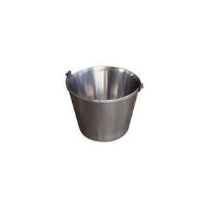  Stainless Steel Dairy Bucket   9 qt   Silver