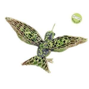   /Sequined Humming Bird w/Clip Green (Pack of 12)