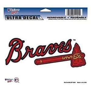  Atlanta Braves Mlb Ultra Color Decal 5X6 Wincraft Sports 