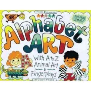  Alphabet Art With A to Z Animal Art & Fingerplays [With Traceable 