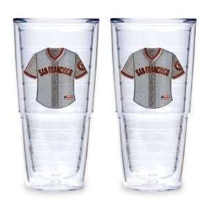 San Francisco Giants (Home Jersey) Set of TWO 24 oz. Big T Tervis 