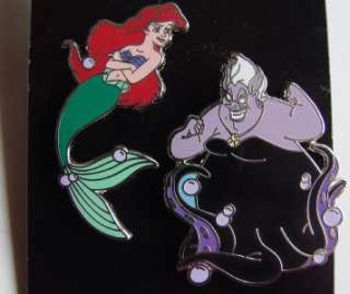     Ariel and Ursula PIN SET  LITTLE MERMAID PIN  DISNEY PIN LOT  
