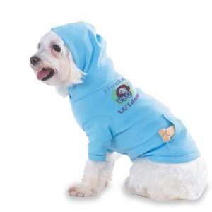 Hockey Widow Hooded (Hoody) T Shirt with pocket for your Dog or Cat 