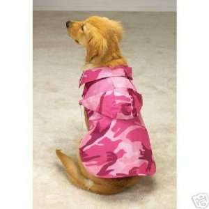 Casual Canine Camo Dog Jacket LARGE PINK 