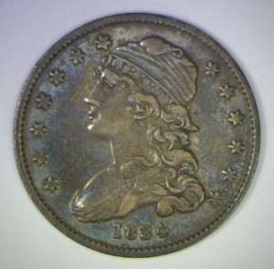 1834 Capped Bust Silver Quarter Extra Fine XF EF  