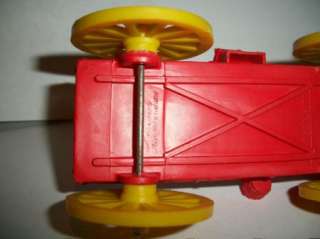 Vintage AUBURN RUBBER Co. TOY   Wagon Drawn by 2 Horses  