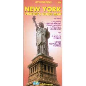  New York City, NY Visitors Guide Map (9780918505729 