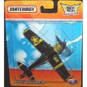  2010 Matchbox DIVE BOMBER Sky Busters Missions BLACK 
