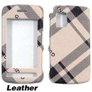  Black Burberry Checkered Pattern Design Leather Finish Snap On Cover 