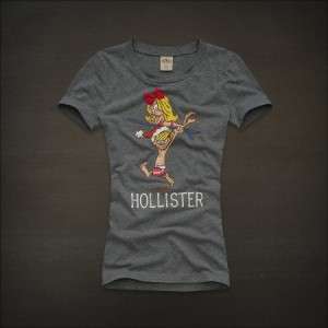 NWT HOLLISTER by ABERCROMBIE Women Graphics T Shirt Newport Size XS S 