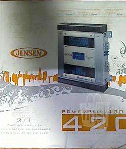 Jensen Power Plus 420 Car Stereo 2 Channel 420 Peak Watt Amplifier 