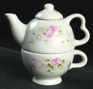 Pfaltzgraff TEA ROSE Tea Pot Indv W/ Cup 7147647  