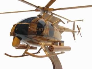 AH 6 AH 6M LITTLE BIRD HELICOPTER 160th NIGHT STALKERS GUNSHIP WOOD 