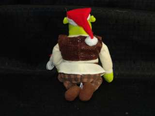 Ty Beanie Buddy Shrek Plush MWT Green Santa Movie Ogre  