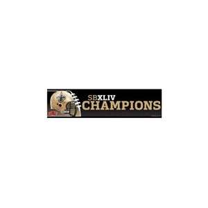  New Orleans Saints Super Bowl XLIV Champions Bumper Strip 