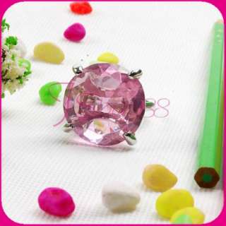 Pink Gemstone Napkin Rings Holder Valentines day Gift  