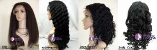   Cap / Lace Front wig India Remy 100% Human Hair Wigs ☆☆  