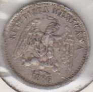 MEXICO 1886 M 5 CENTAVOS COLLECTIBLE SILVER KM398.7  