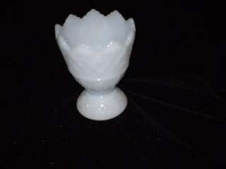 Brody, Milk Glass,#2255,Star & Palm,Fluted,Compote  