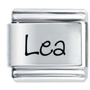  Name Lea Laser Italian Charms Pugster Jewelry