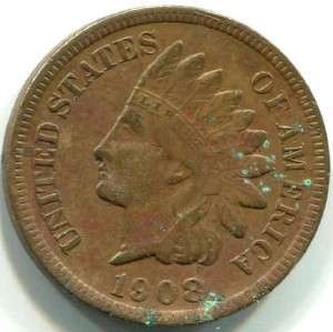 1908 S ★★★ EF+ INDIAN HEAD CENT ★★★ AS SHOWN IN PICTURES 