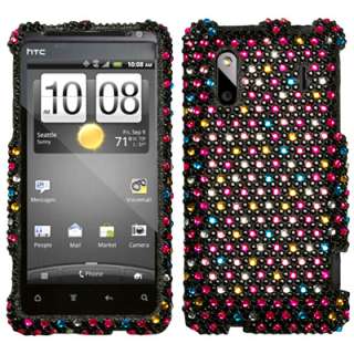 BLING Hard SnapOn Phone Protector Cover Case for HTC EVO Design 4G 